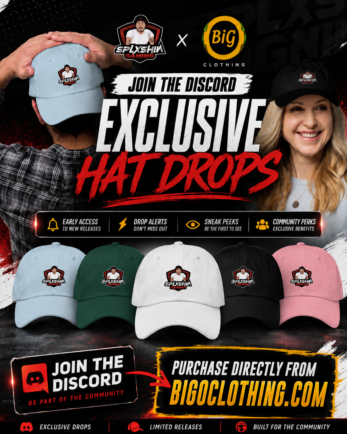 Exclusive SPLXSH Hat Drops — Join the Discord